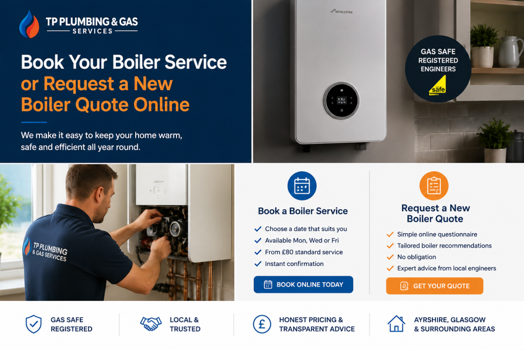 You Can Now Book Your Boiler Service or Request a New Boiler Quote Online